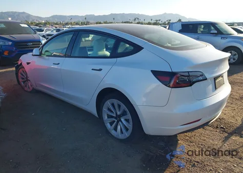 2022 Tesla Model 3 Long Range Dual Motor All-Wheel Drive from USA, damaged, VIN 5YJ3E1EB5NF137846